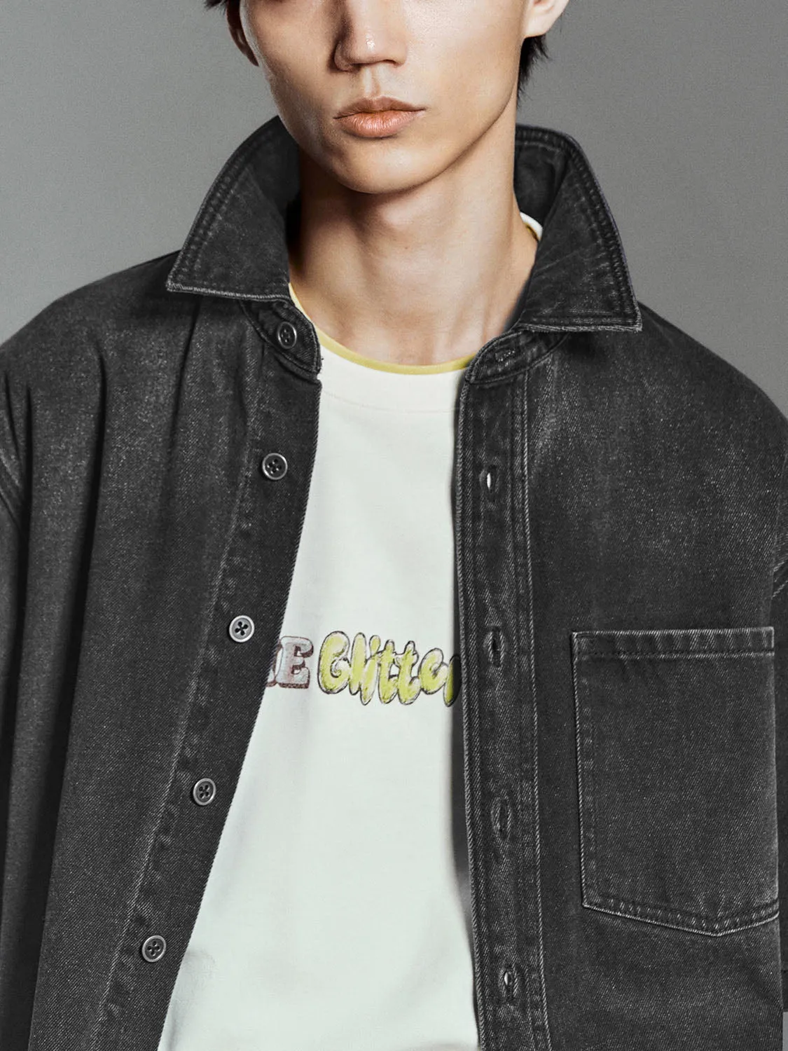 Loose Denim Shirts sold by Urban Revivo product image thumbnail 5