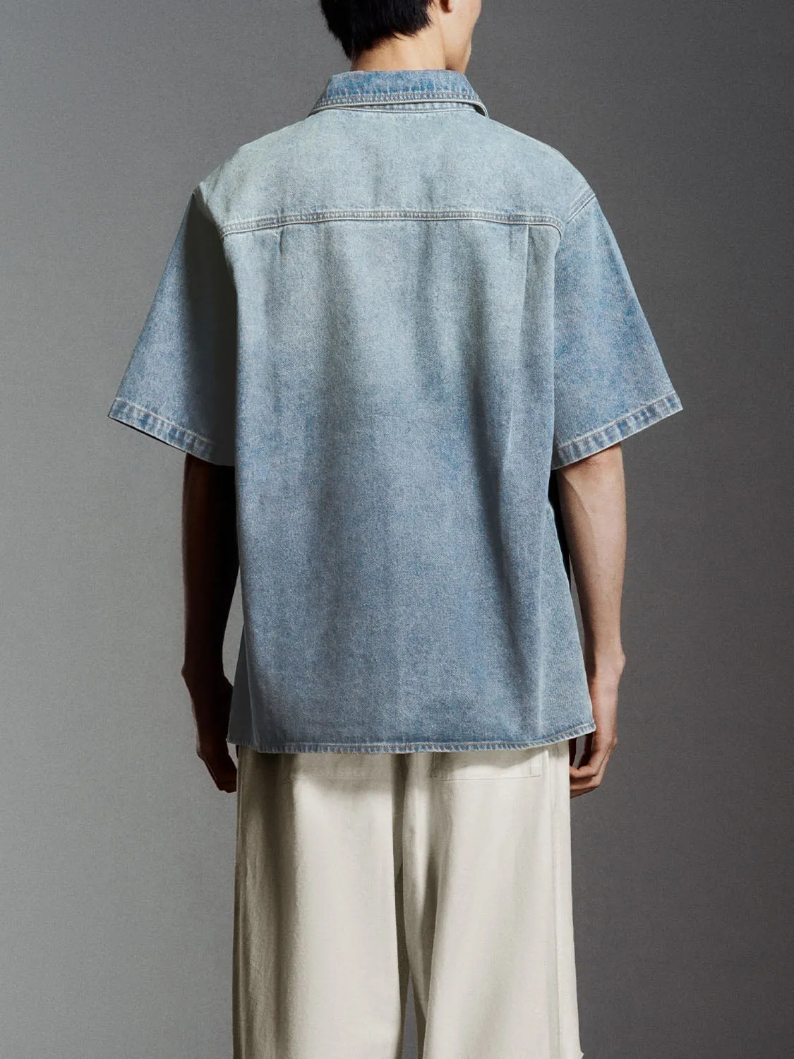 Loose Denim Shirts sold by Urban Revivo product image thumbnail 2