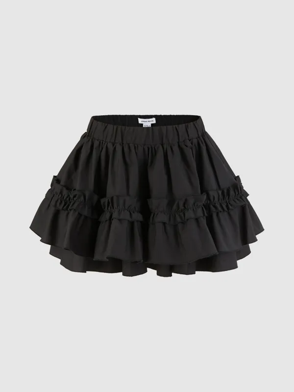 String Frill A-Line Skirts sold by Urban Revivo