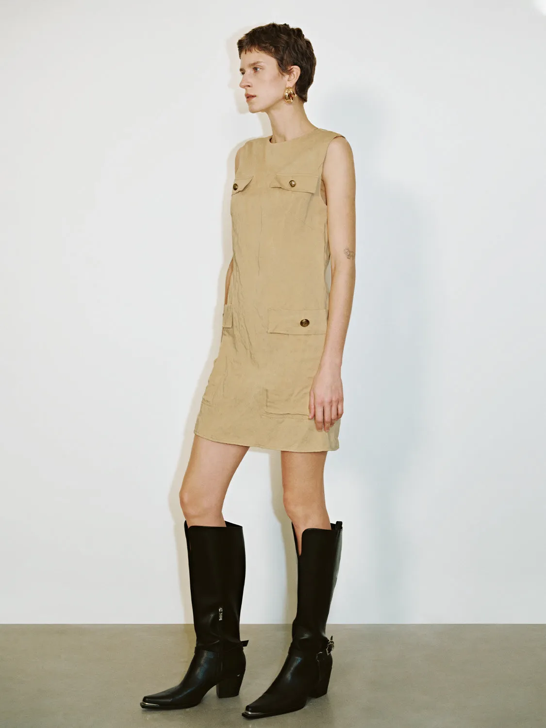 Sleeveless Straight Dresses sold by Urban Revivo product image thumbnail 4