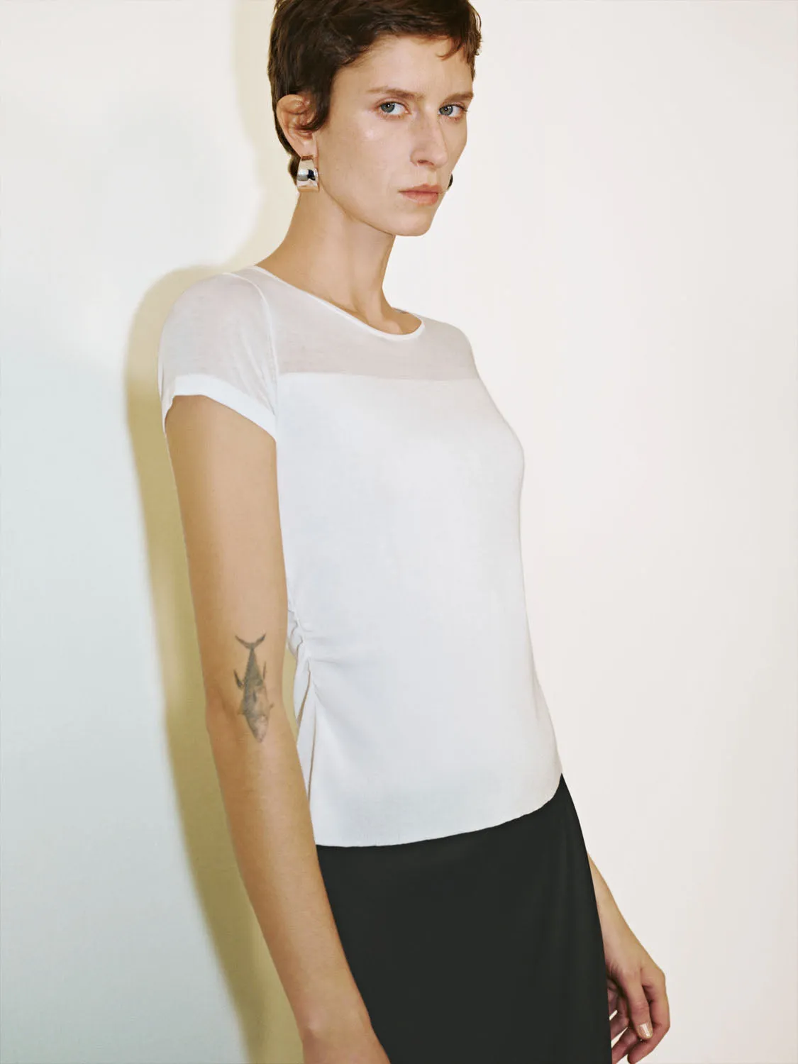 Skinny Knitted T-Shirts sold by Urban Revivo product image thumbnail 3