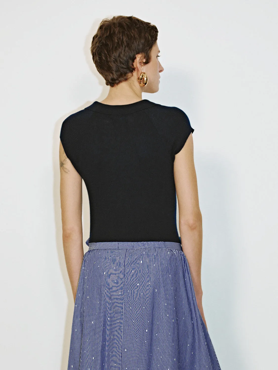 Lapel Knitted T-Shirts sold by Urban Revivo product image thumbnail 2