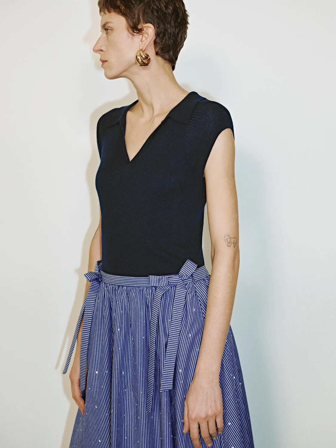 Lapel Knitted T-Shirts sold by Urban Revivo product image thumbnail 3