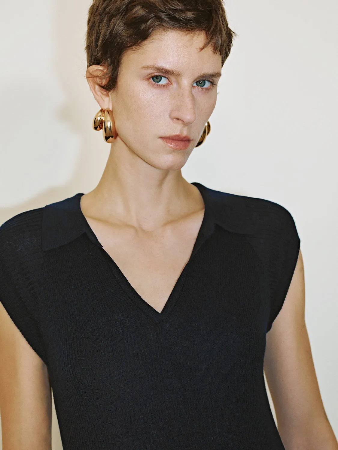 Lapel Knitted T-Shirts sold by Urban Revivo product image thumbnail 5