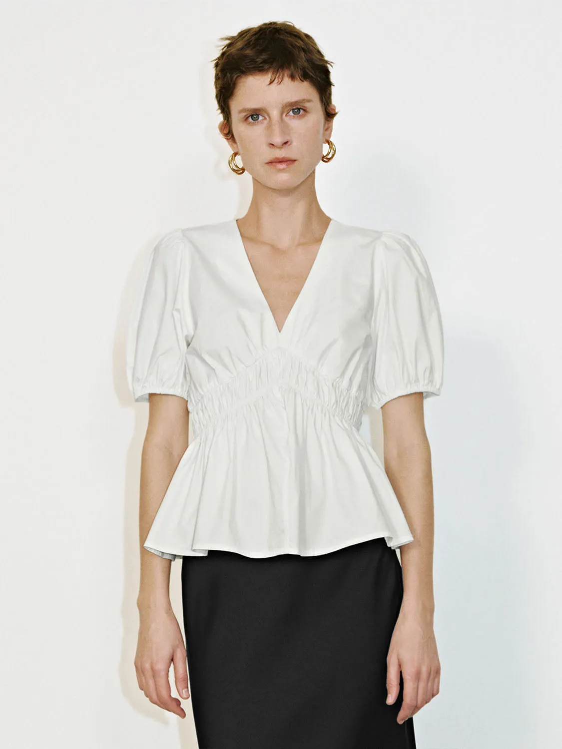 Shirred Overhead Shirt sold by Urban Revivo