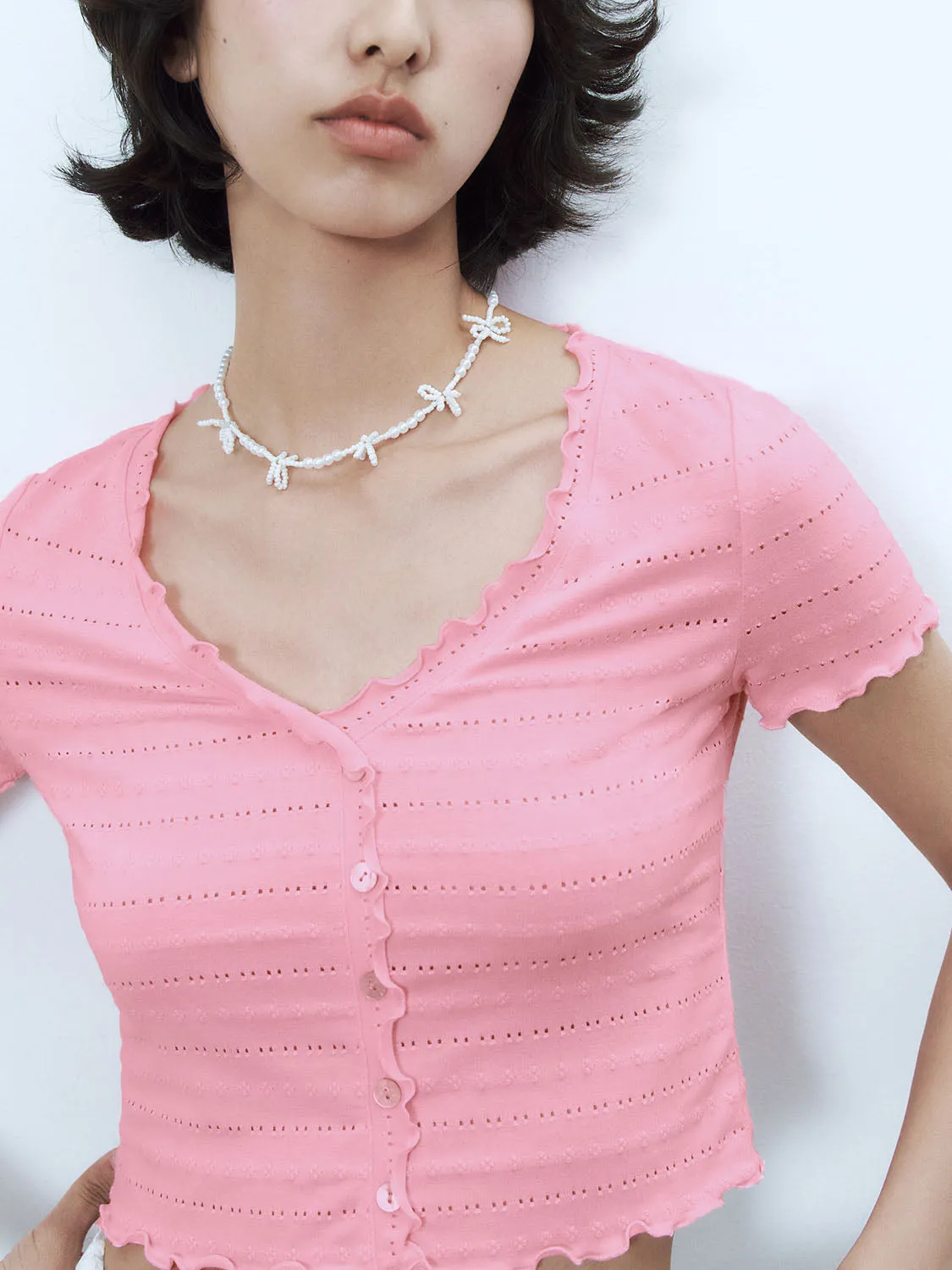 Cropped Skinny T-Shirts sold by Urban Revivo product image thumbnail 5