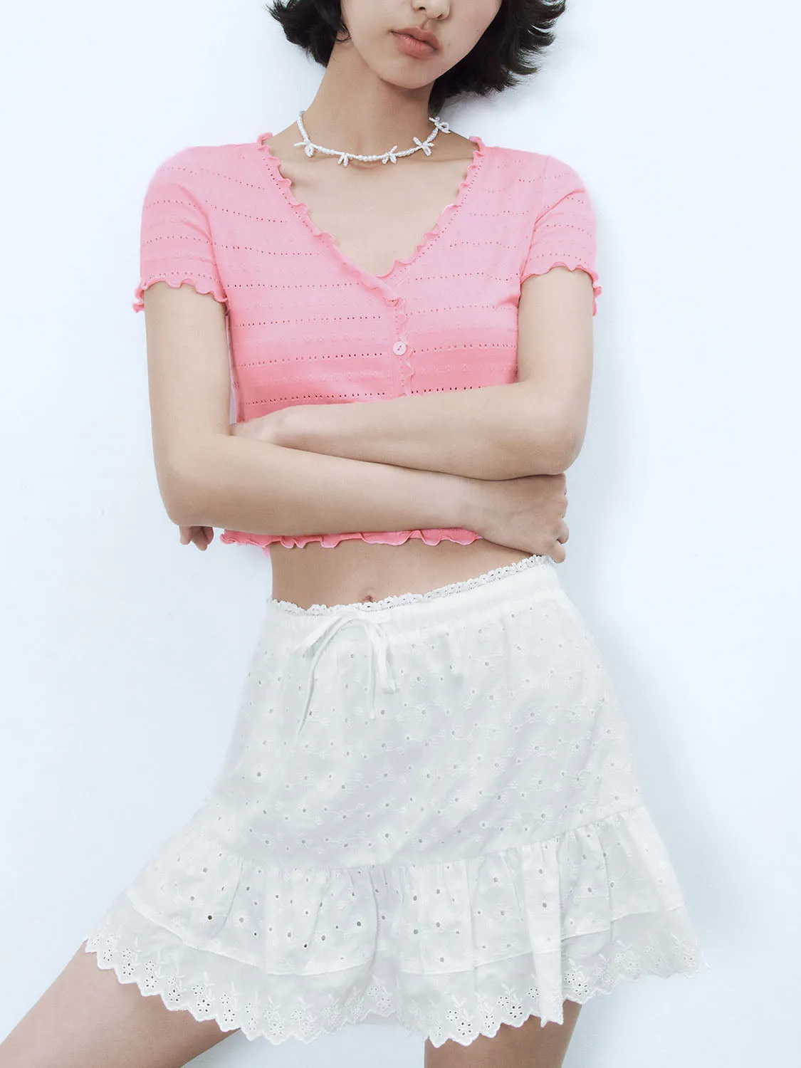 Cropped Skinny T-Shirts sold by Urban Revivo product image thumbnail 3