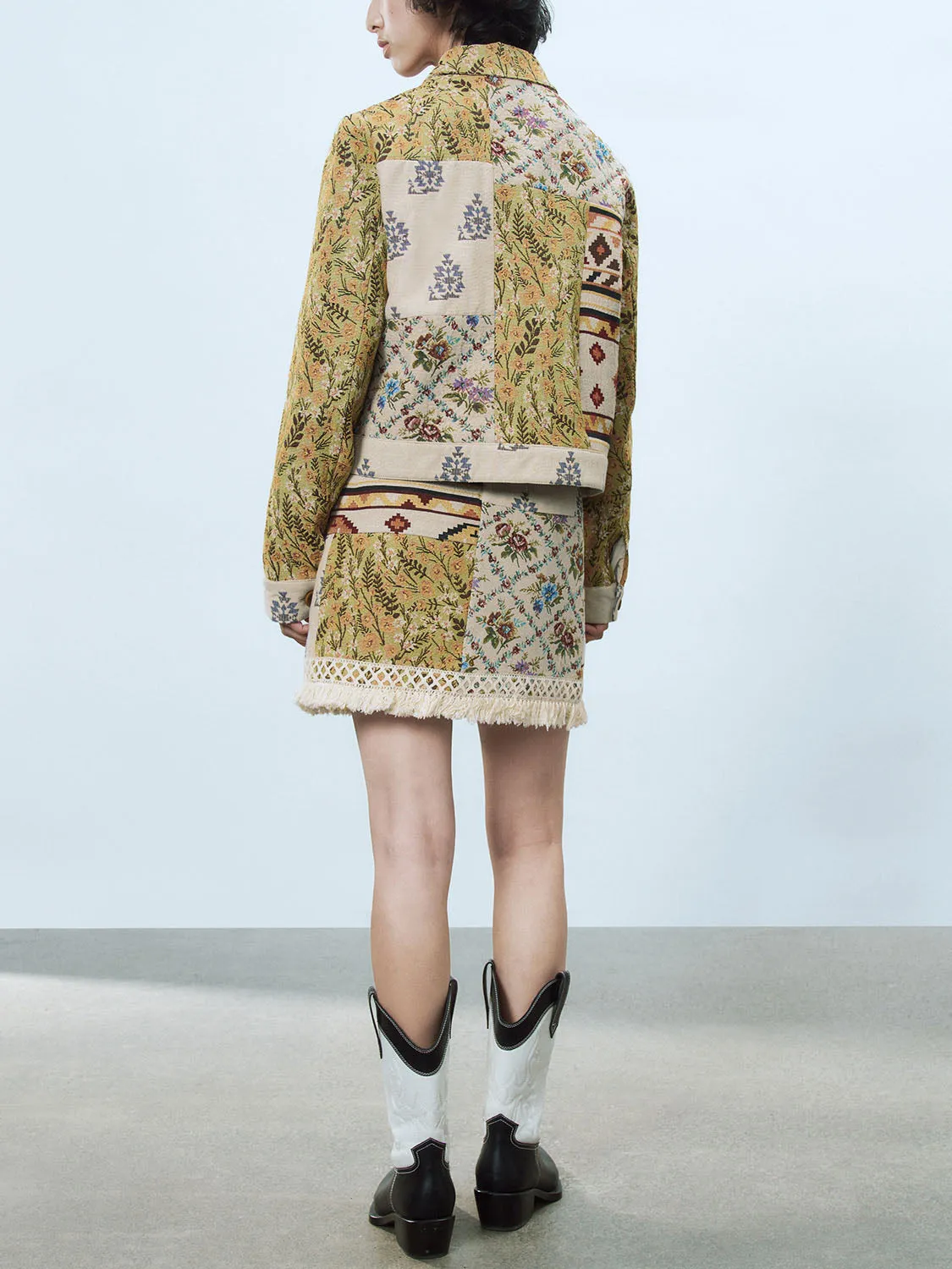 Jacquard A-Mini Skirts sold by Urban Revivo product image thumbnail 5