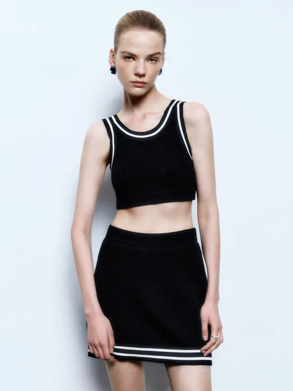 Knitted Cropped Vests sold by Urban Revivo