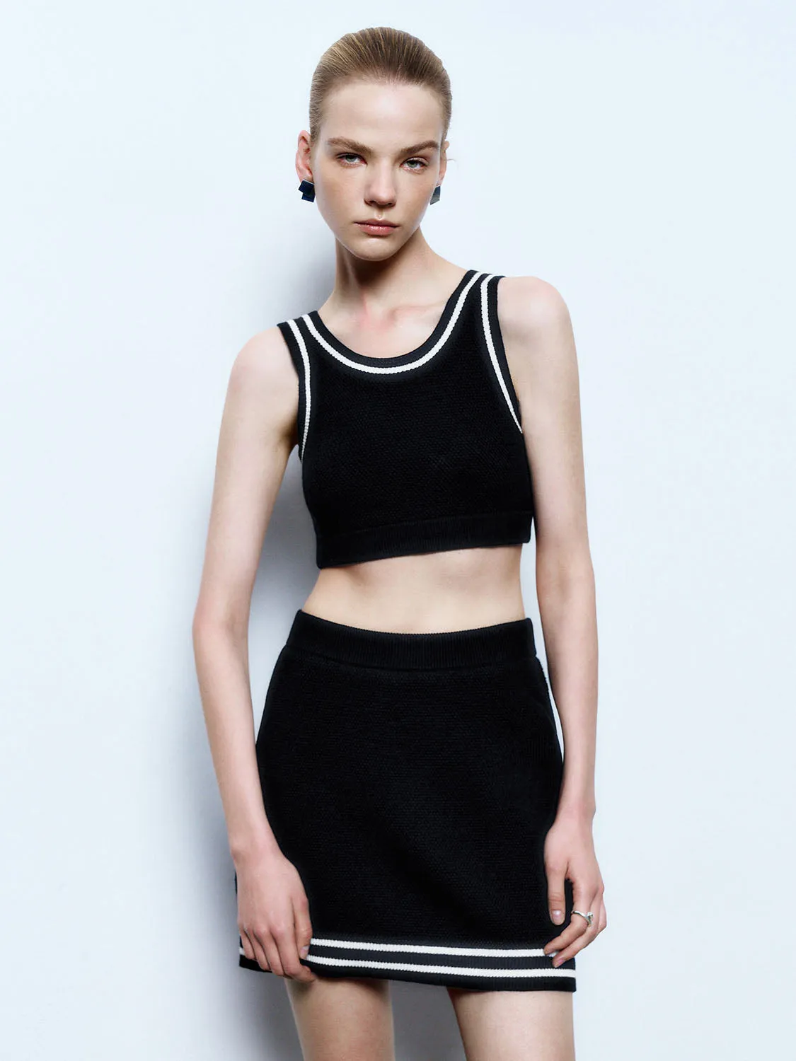 Knitted Cropped Vests sold by Urban Revivo