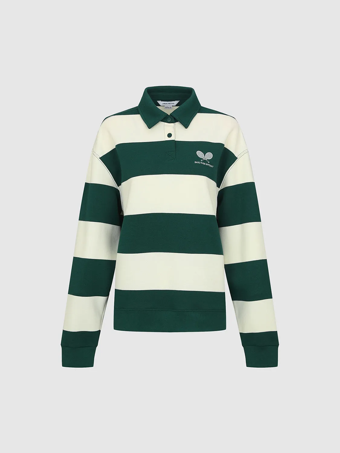 Striped Loose T-Shirts sold by Urban Revivo product image thumbnail 3