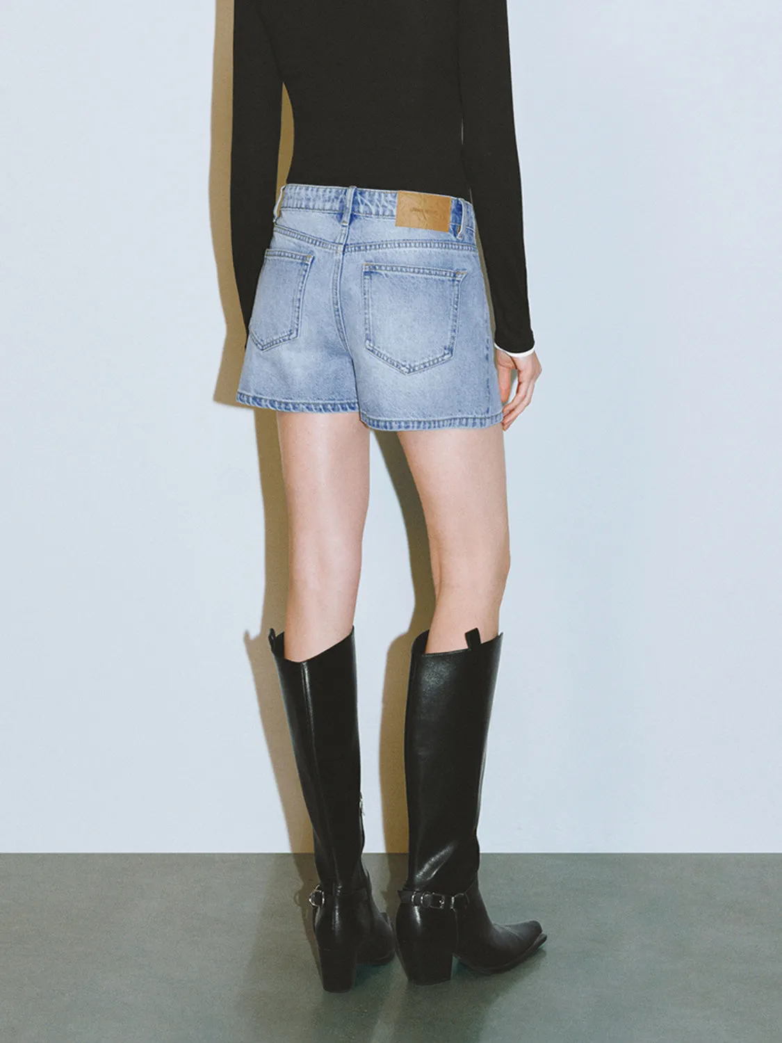 Denim Shorts sold by Urban Revivo product image thumbnail 3