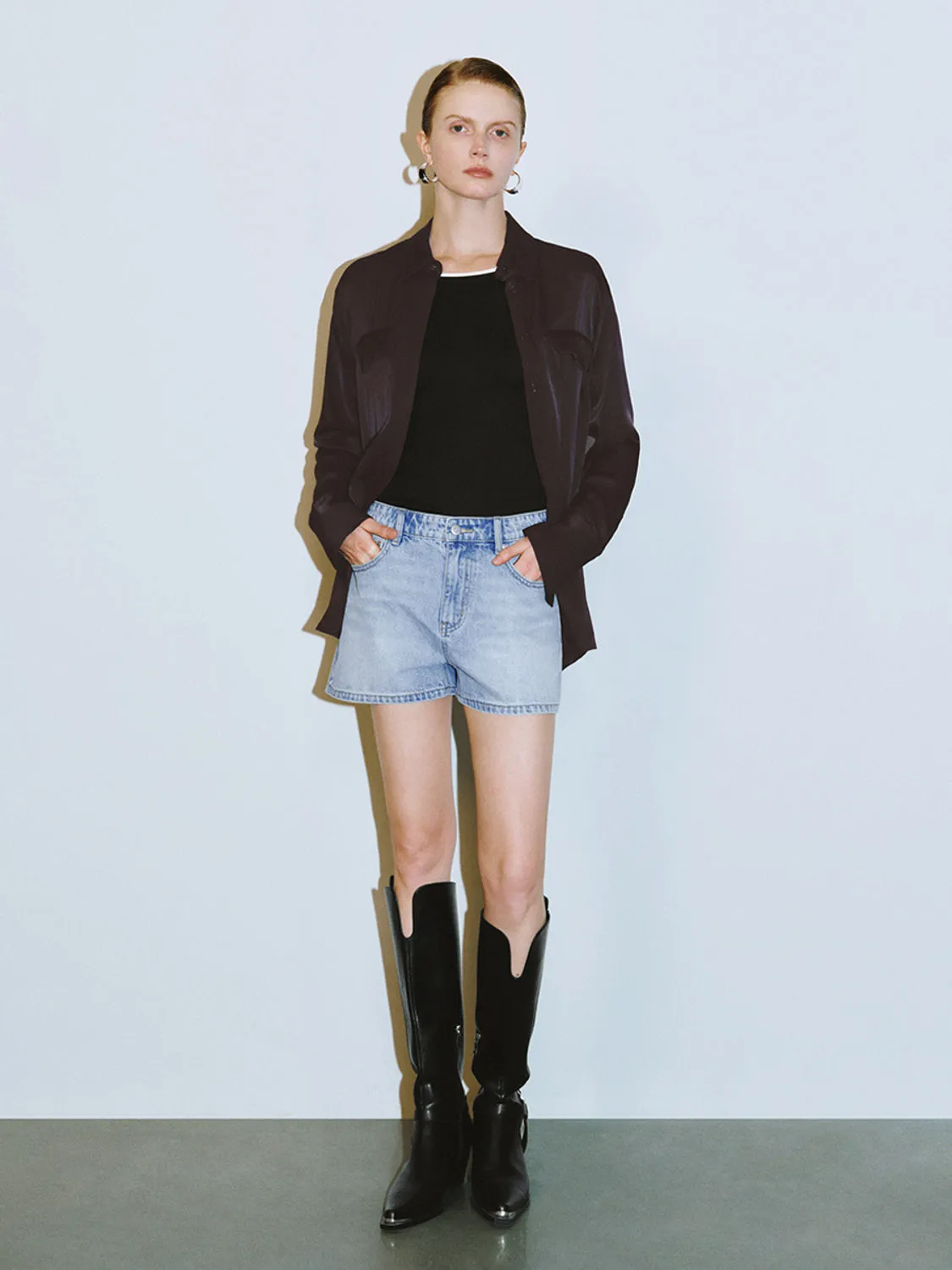 Denim Shorts sold by Urban Revivo product image thumbnail 5