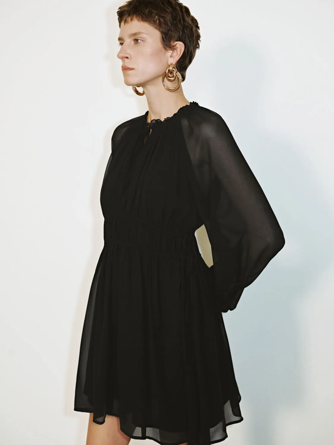 Long Sleeve A-Line Dresses sold by Urban Revivo product image thumbnail 3