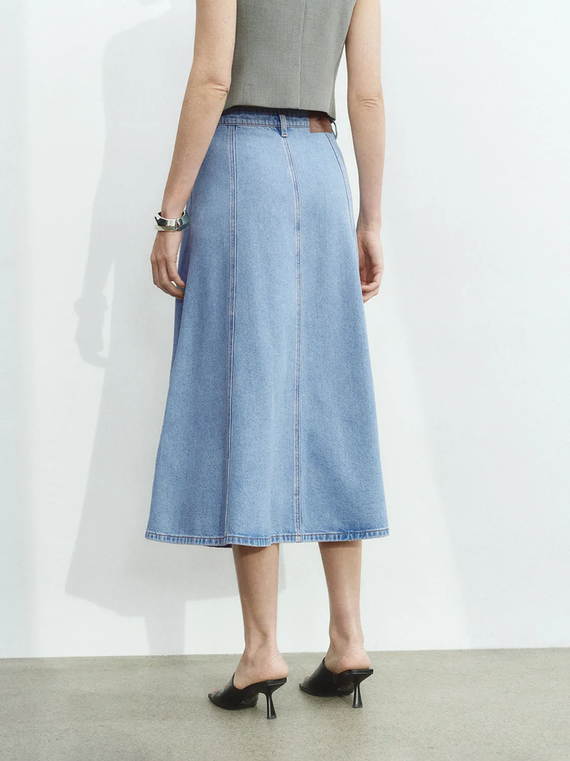 Midi Denim Skirts sold by Urban Revivo product image thumbnail 3
