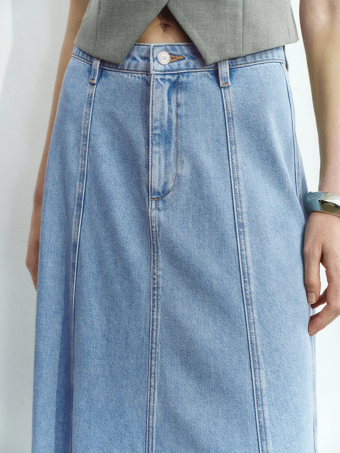 Midi Denim Skirts sold by Urban Revivo product image thumbnail 4