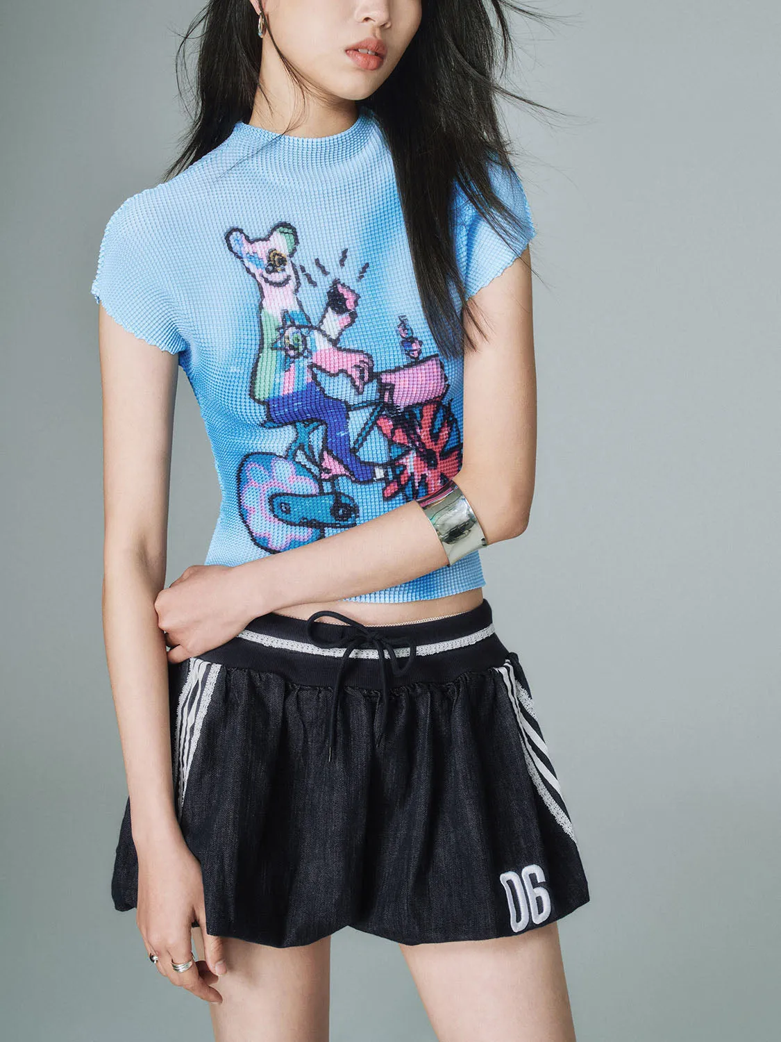 Printed Skinny T-Shirts sold by Urban Revivo product image thumbnail 3