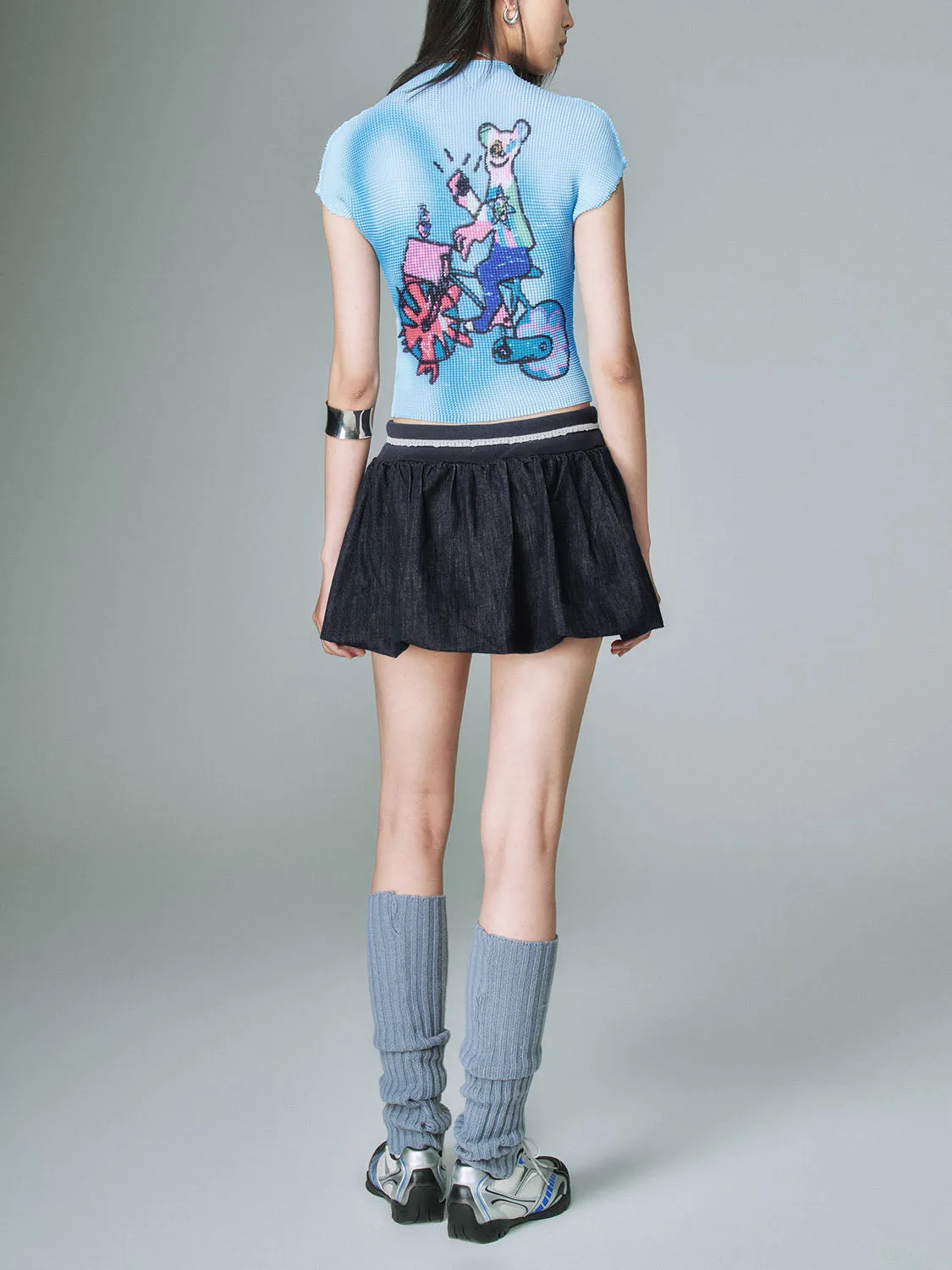 Printed Skinny T-Shirts sold by Urban Revivo product image thumbnail 2