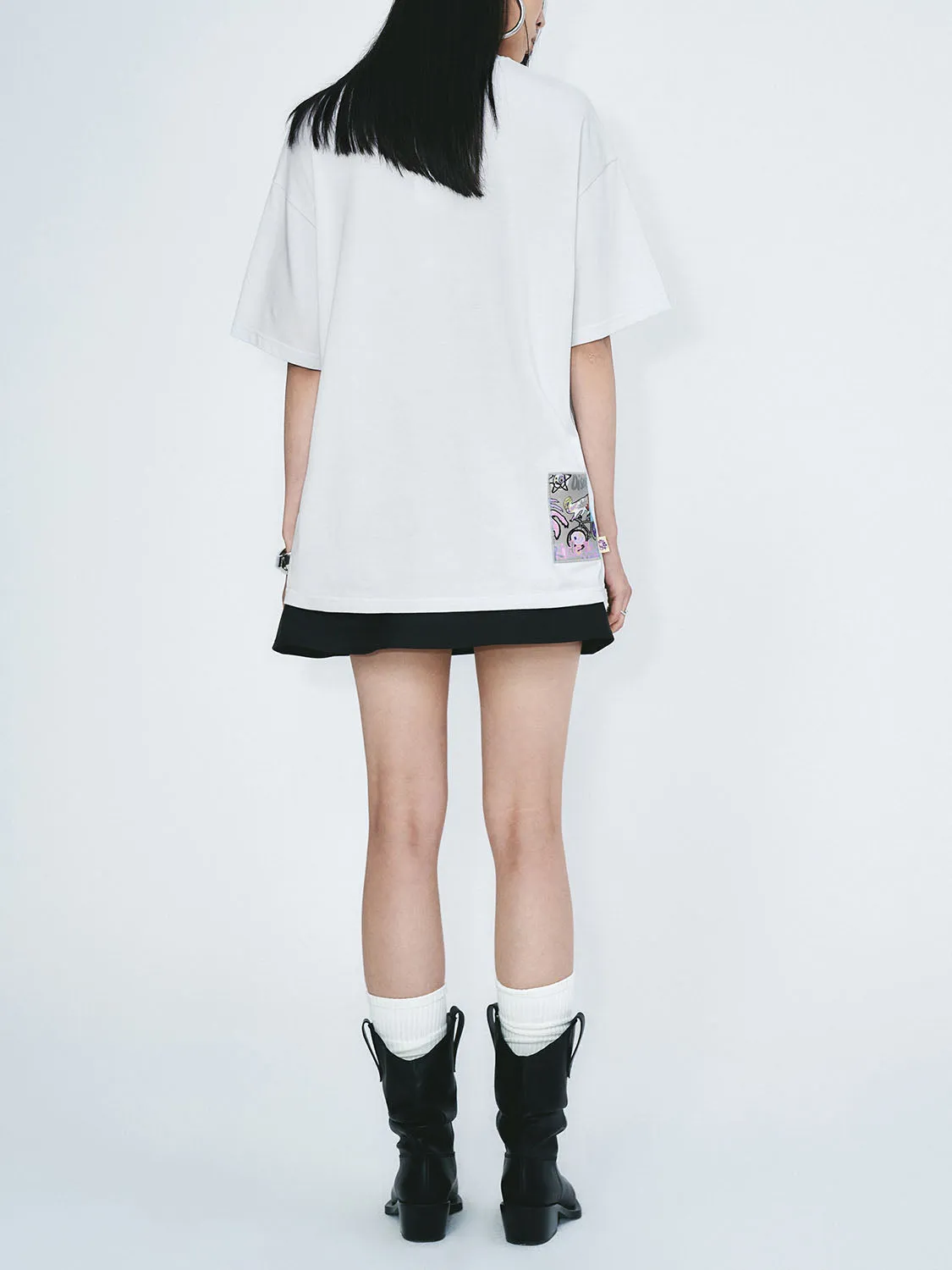 Loose Short Sleeve T-Shirts sold by Urban Revivo product image thumbnail 2