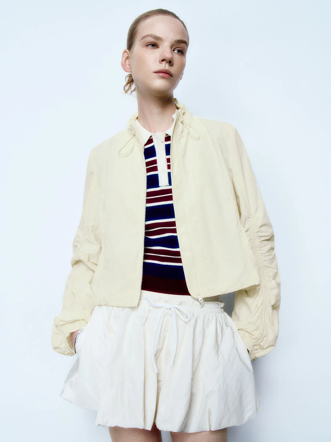 Shirred Sleeve Jackets sold by Urban Revivo