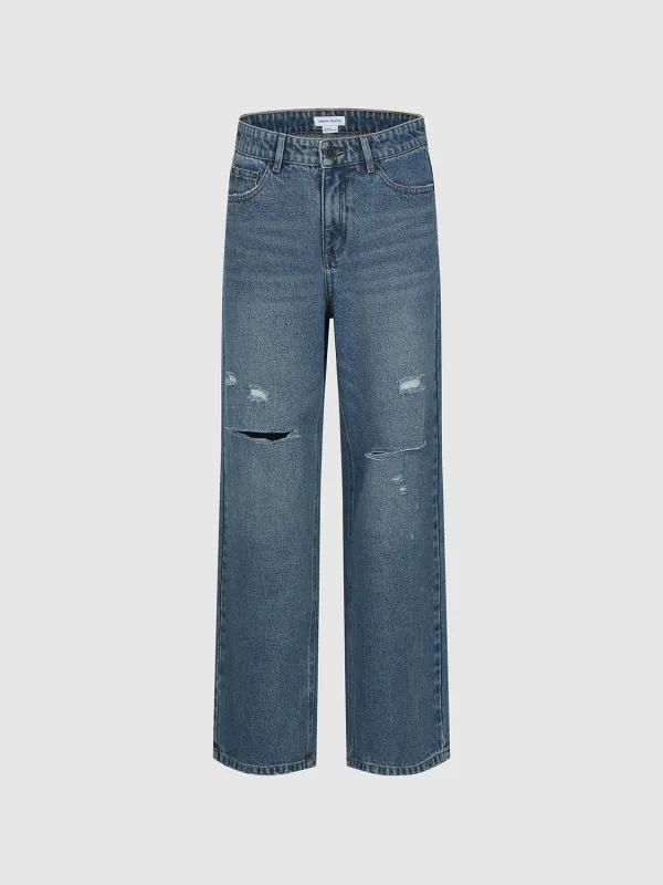 Ripped Denim Jeans sold by Urban Revivo