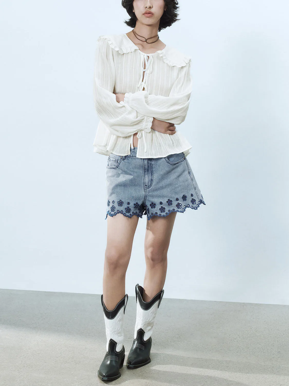 Lace Up Blouses sold by Urban Revivo product image thumbnail 4