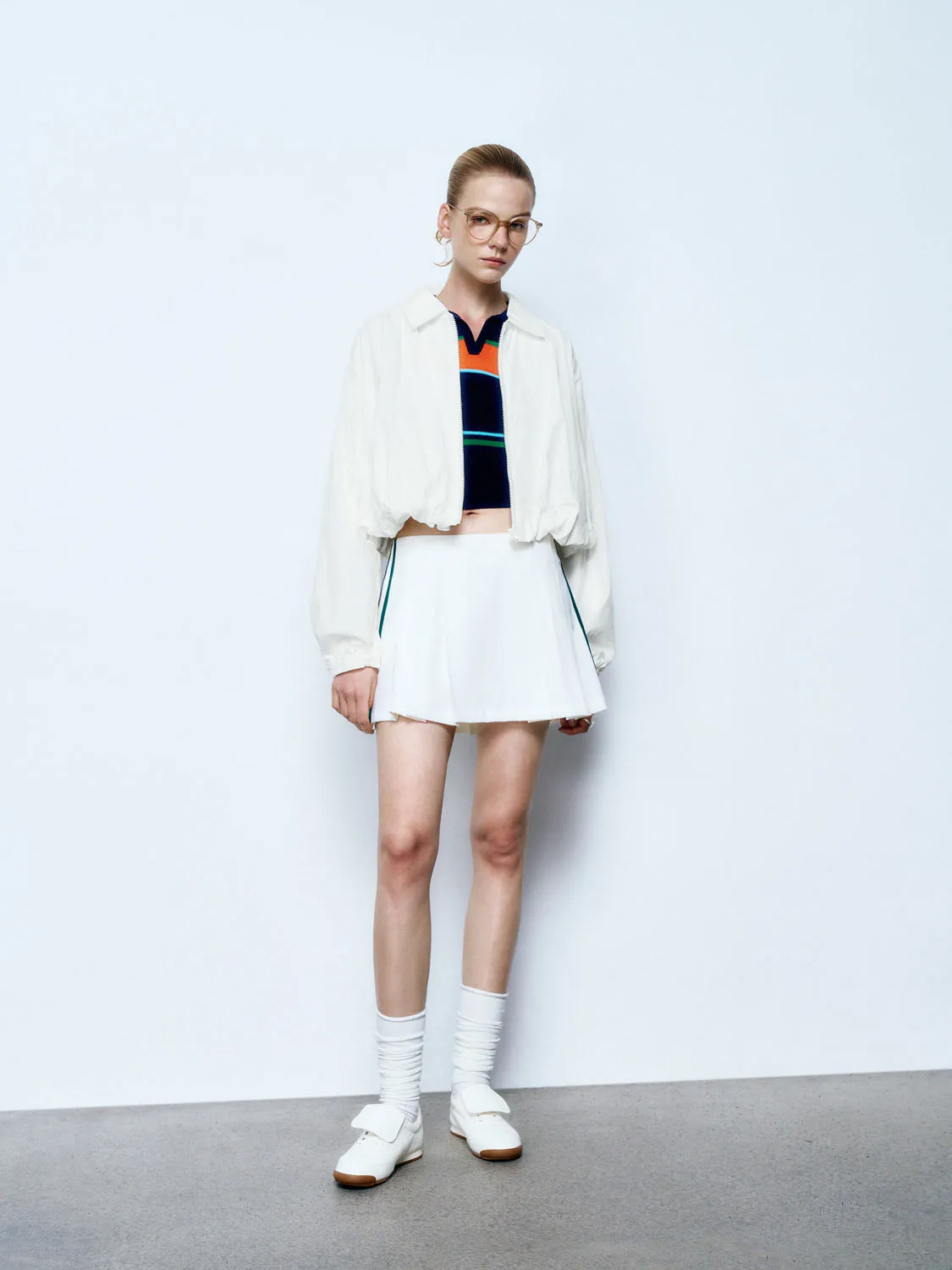 Drawstring Hem Zip Up Front Jackets sold by Urban Revivo product image thumbnail 4