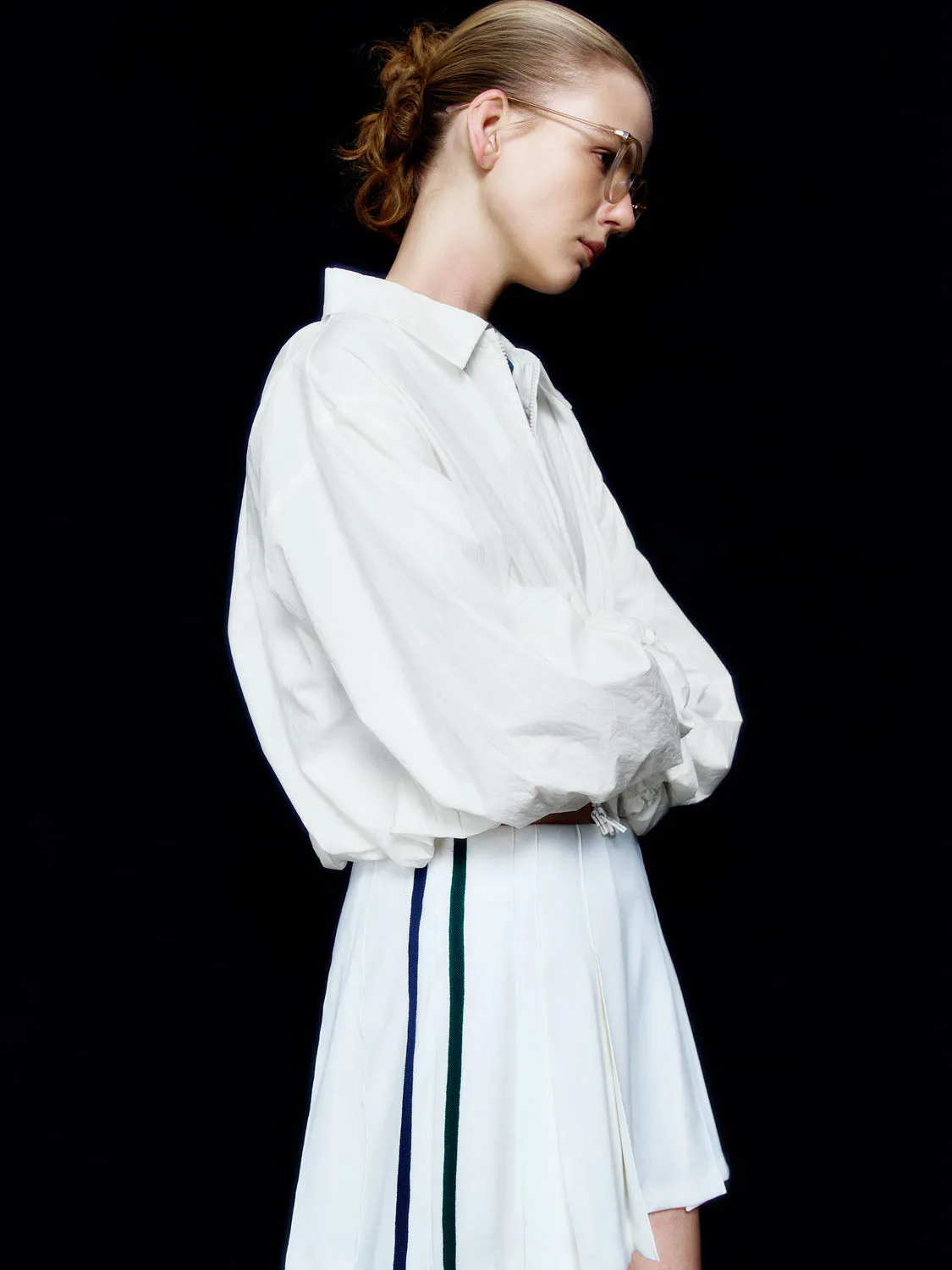 Drawstring Hem Zip Up Front Jackets sold by Urban Revivo product image thumbnail 3