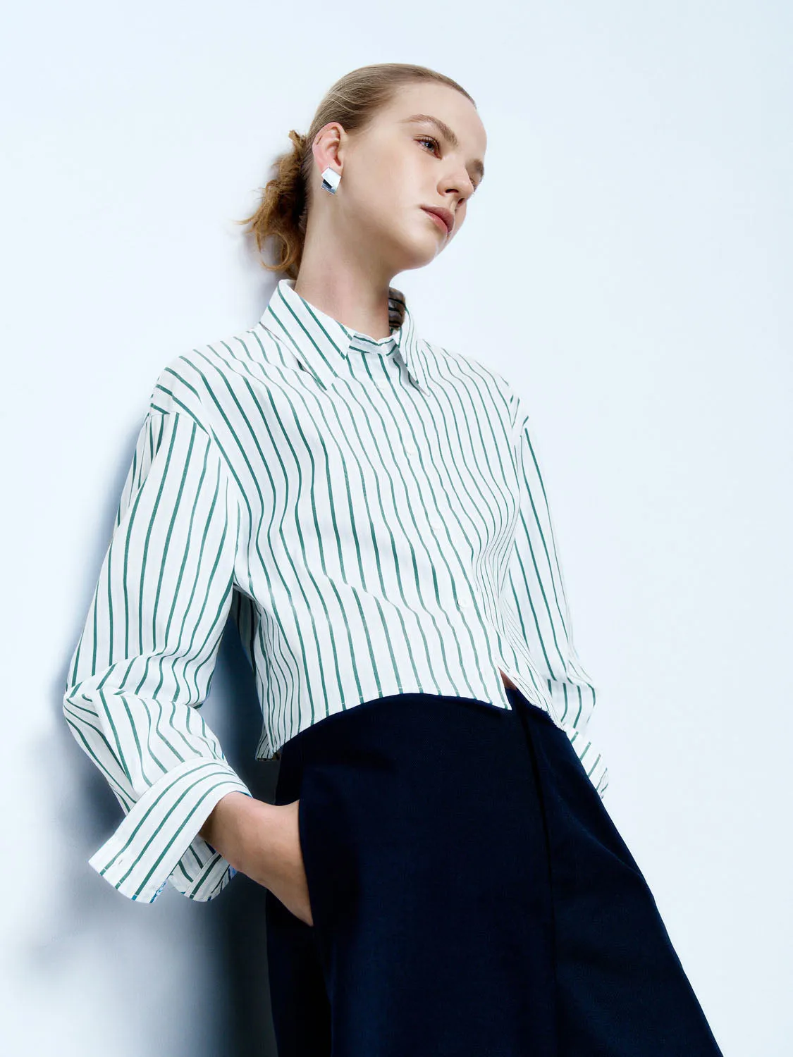 Striped Long Sleeve Shirts sold by Urban Revivo product image thumbnail 3