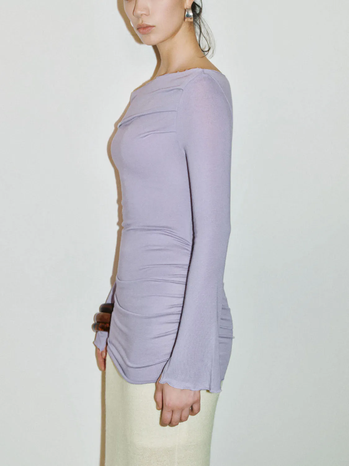 Cowl Neck Skinny T-Shirts sold by Urban Revivo product image thumbnail 3