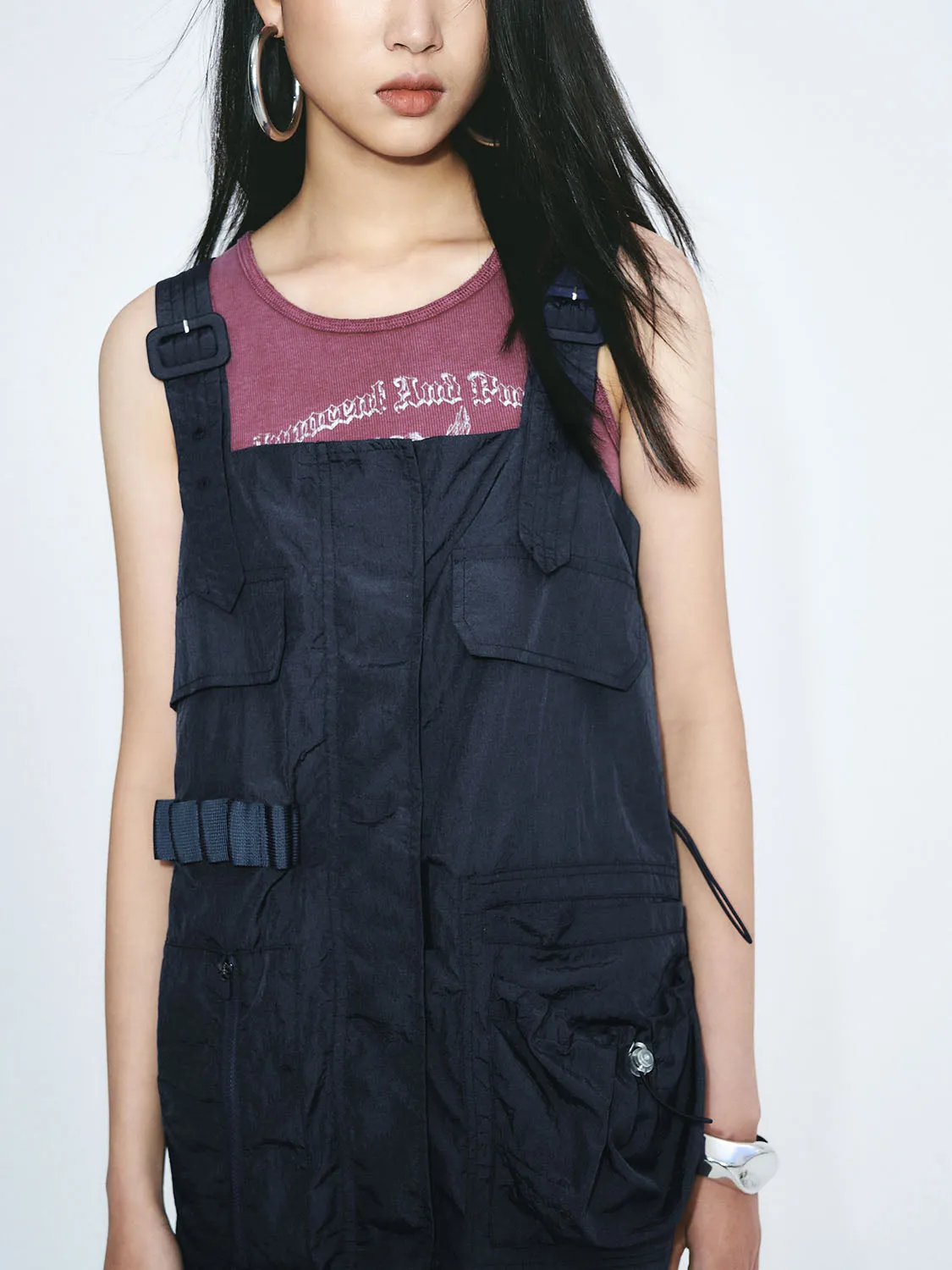 Drawstring Pinafore Dresses sold by Urban Revivo product image thumbnail 5