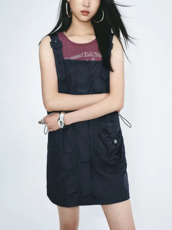 Drawstring Pinafore Dresses sold by Urban Revivo