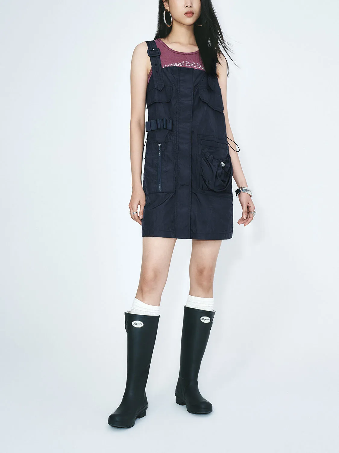 Drawstring Pinafore Dresses sold by Urban Revivo product image thumbnail 4