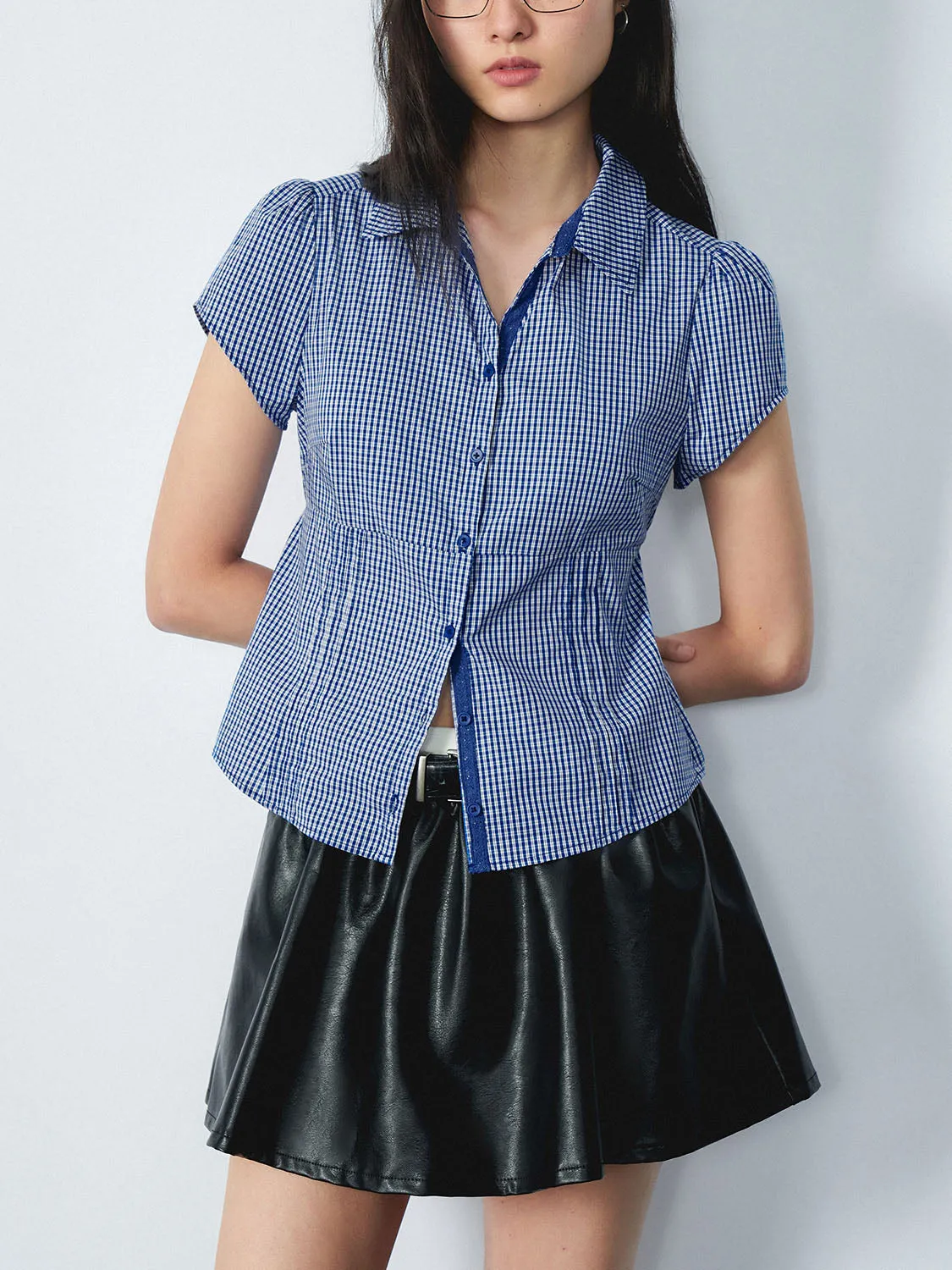 Plaid Short Sleeve Shirts sold by Urban Revivo