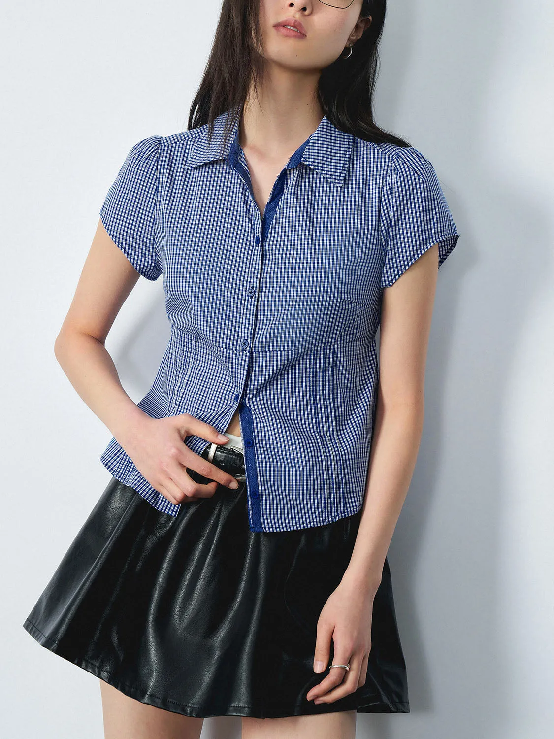 Plaid Short Sleeve Shirts sold by Urban Revivo product image thumbnail 3