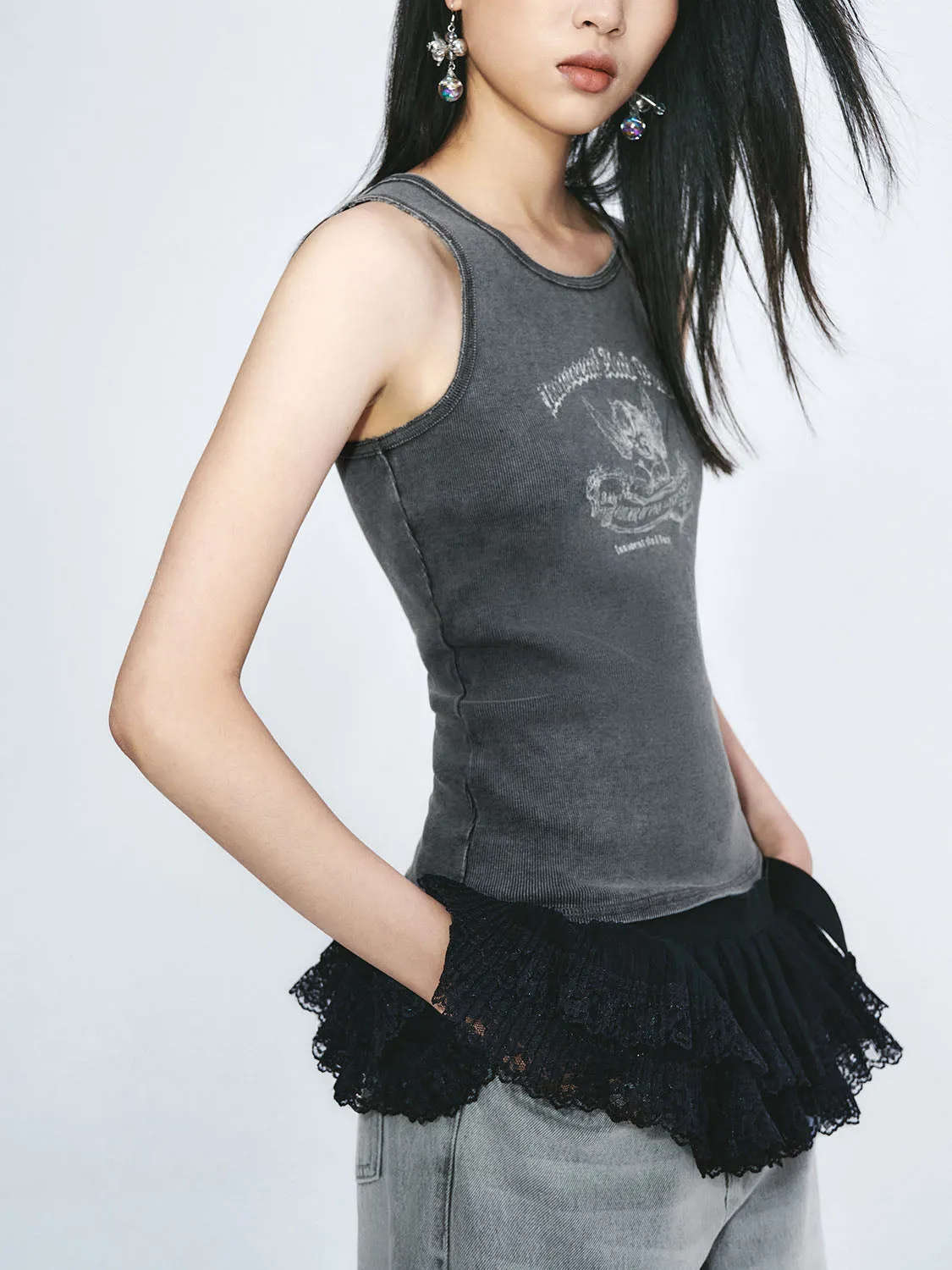 Skinny Tank Tops sold by Urban Revivo product image thumbnail 3