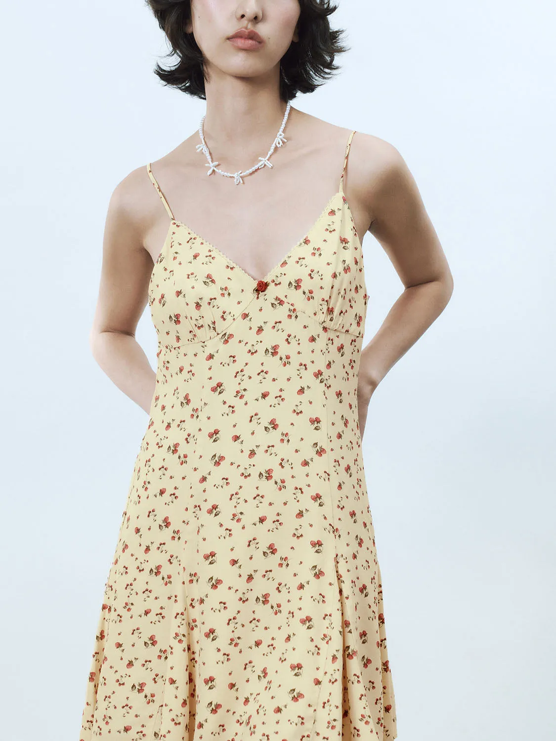 Floral Cami A-Line Dresses sold by Urban Revivo product image thumbnail 4