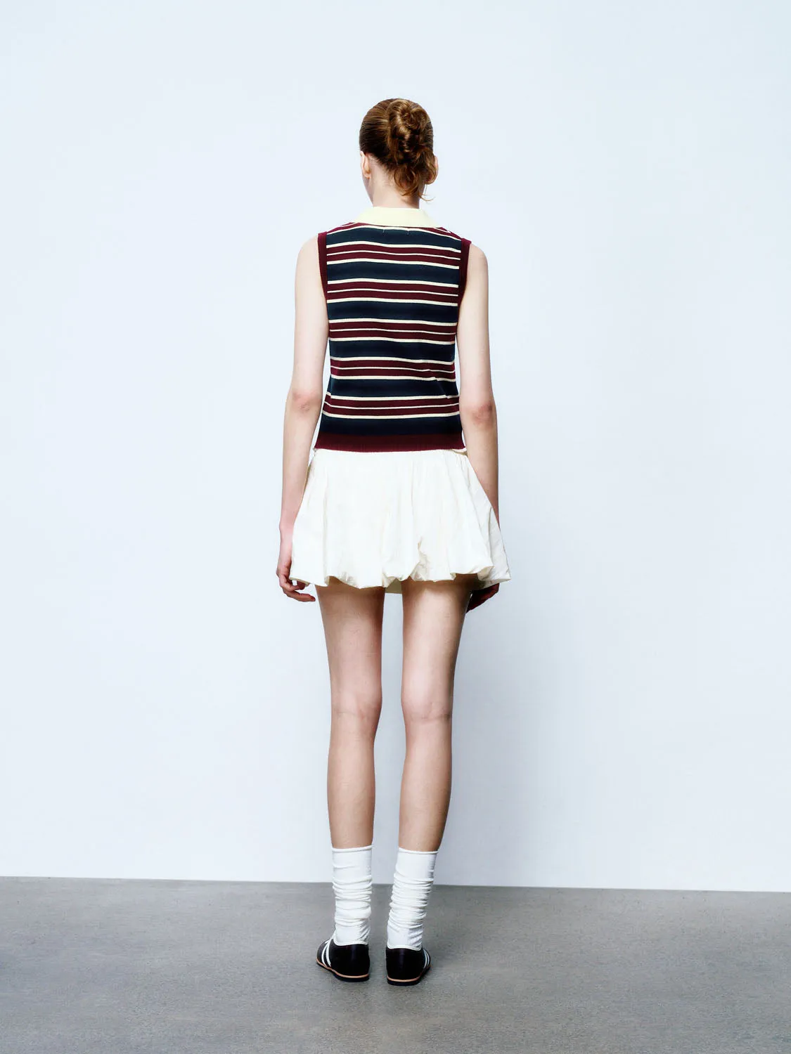 Sleeveless Striped Knitted T-Shirts sold by Urban Revivo product image thumbnail 2