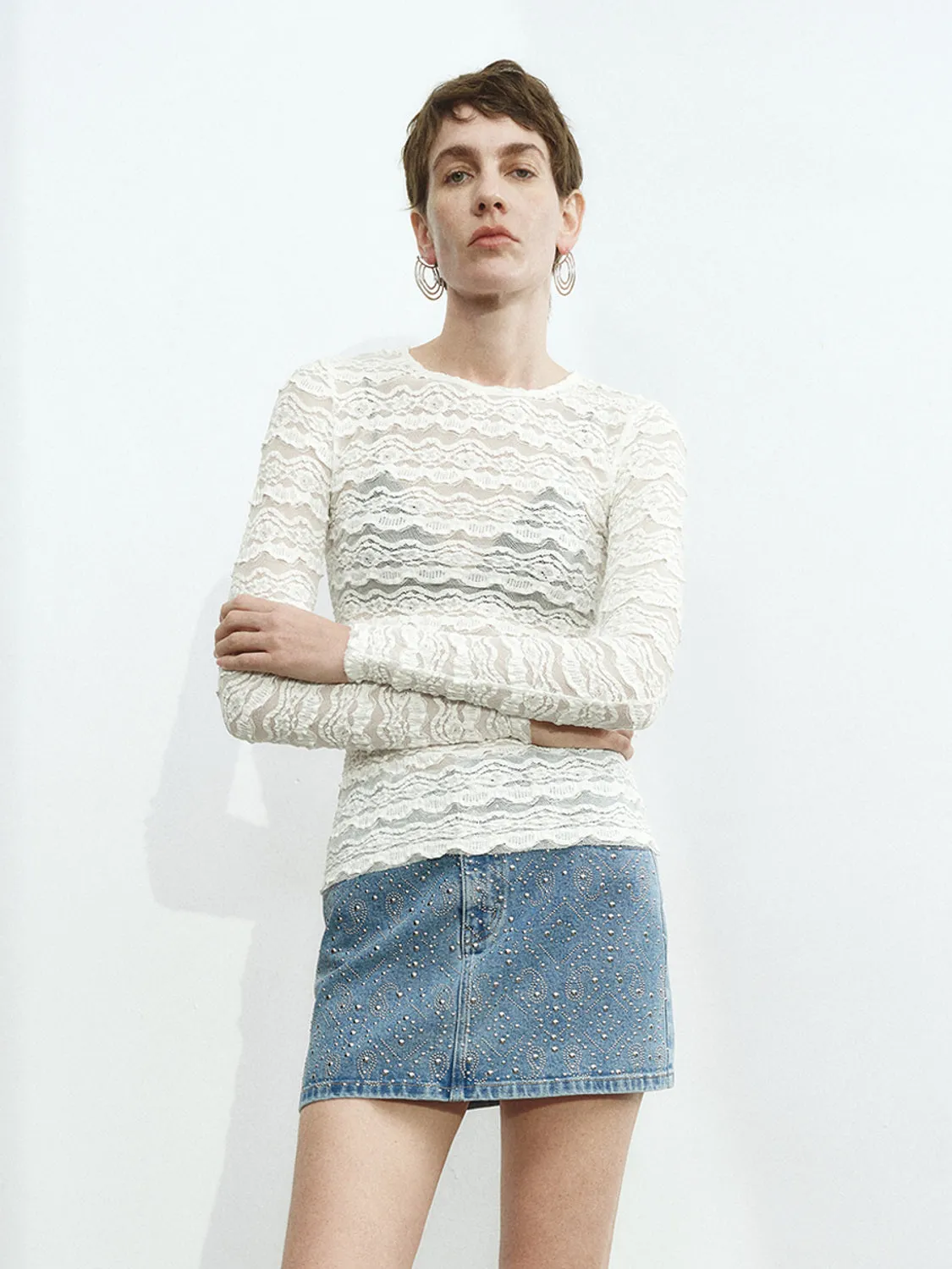 Sheer Skinny T-Shirts sold by Urban Revivo