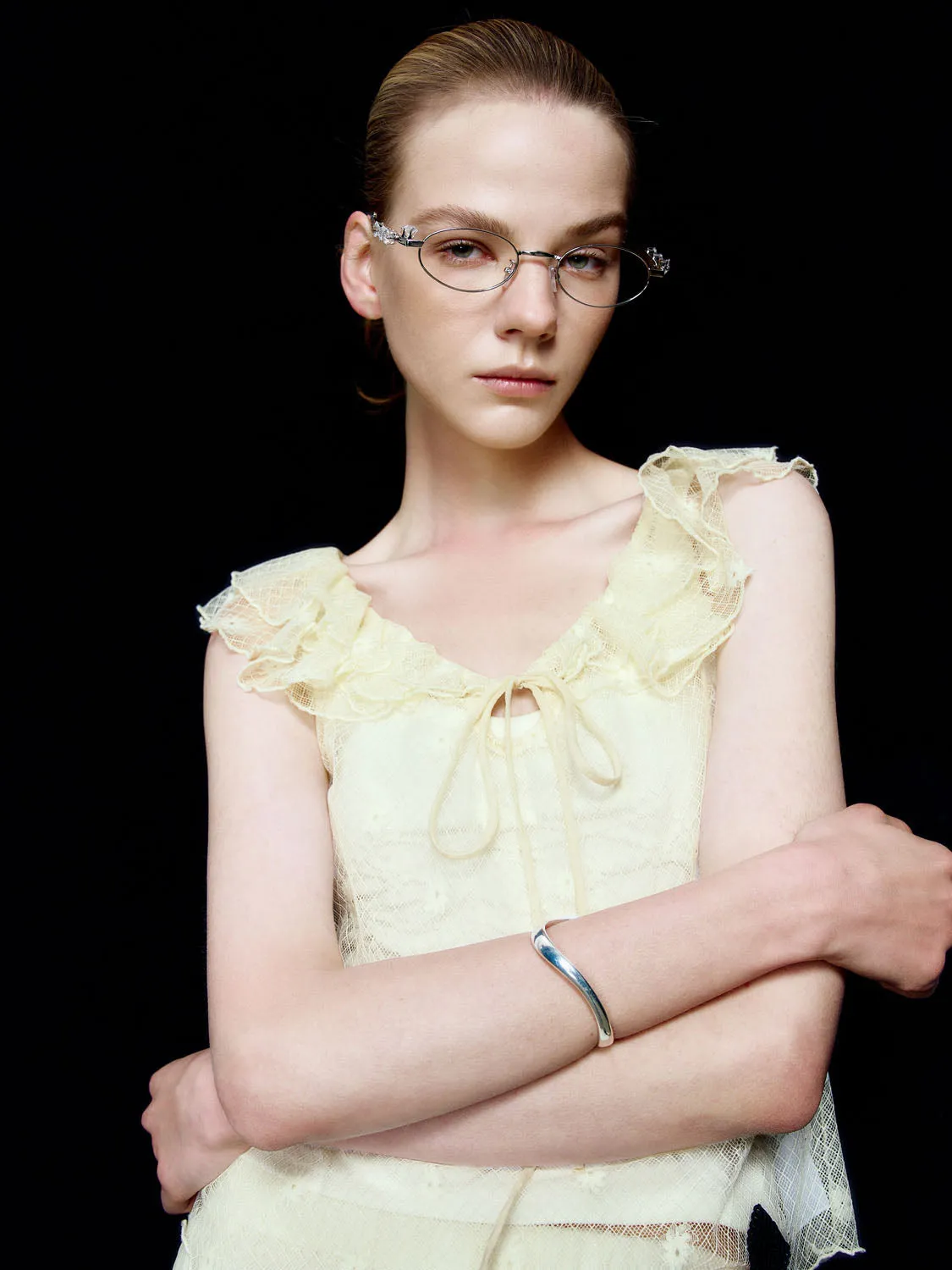 Ruffle Collar Tank Tops sold by Urban Revivo product image thumbnail 5