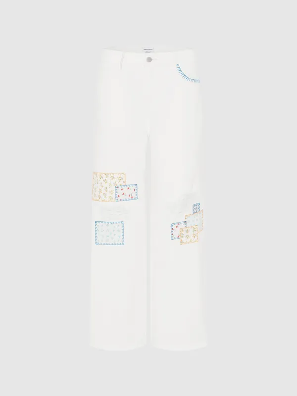 Patched Denim Jeans sold by Urban Revivo