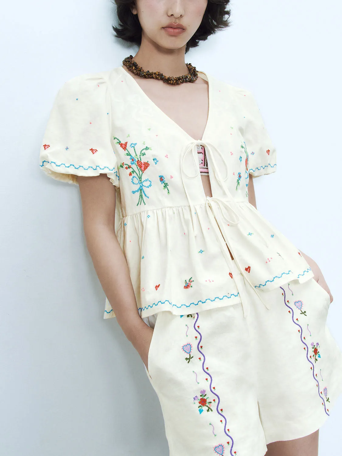 Front Tie Blouses sold by Urban Revivo