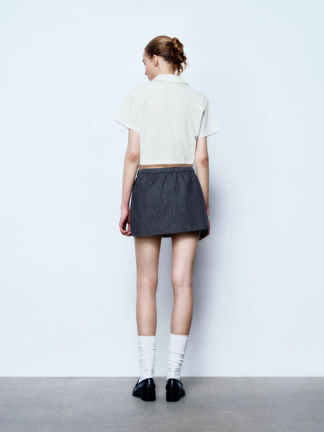 Cropped Short Sleeve Shirts sold by Urban Revivo product image thumbnail 2