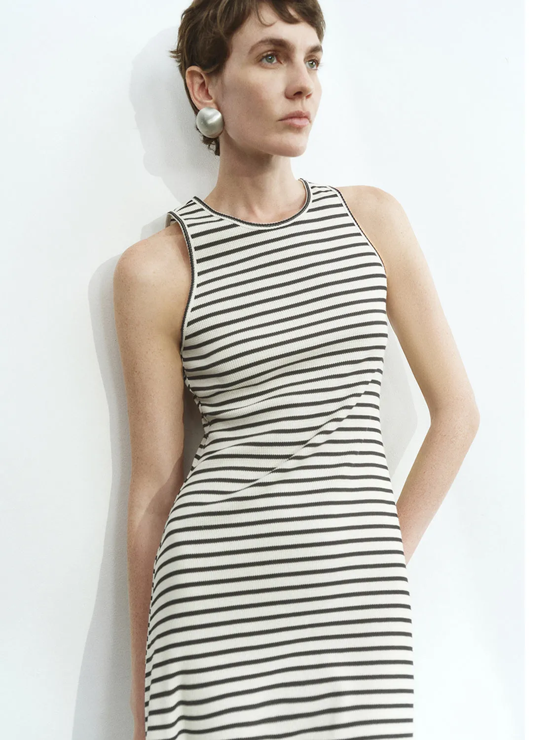 Striped Sleeveless Dresses sold by Urban Revivo product image thumbnail 3