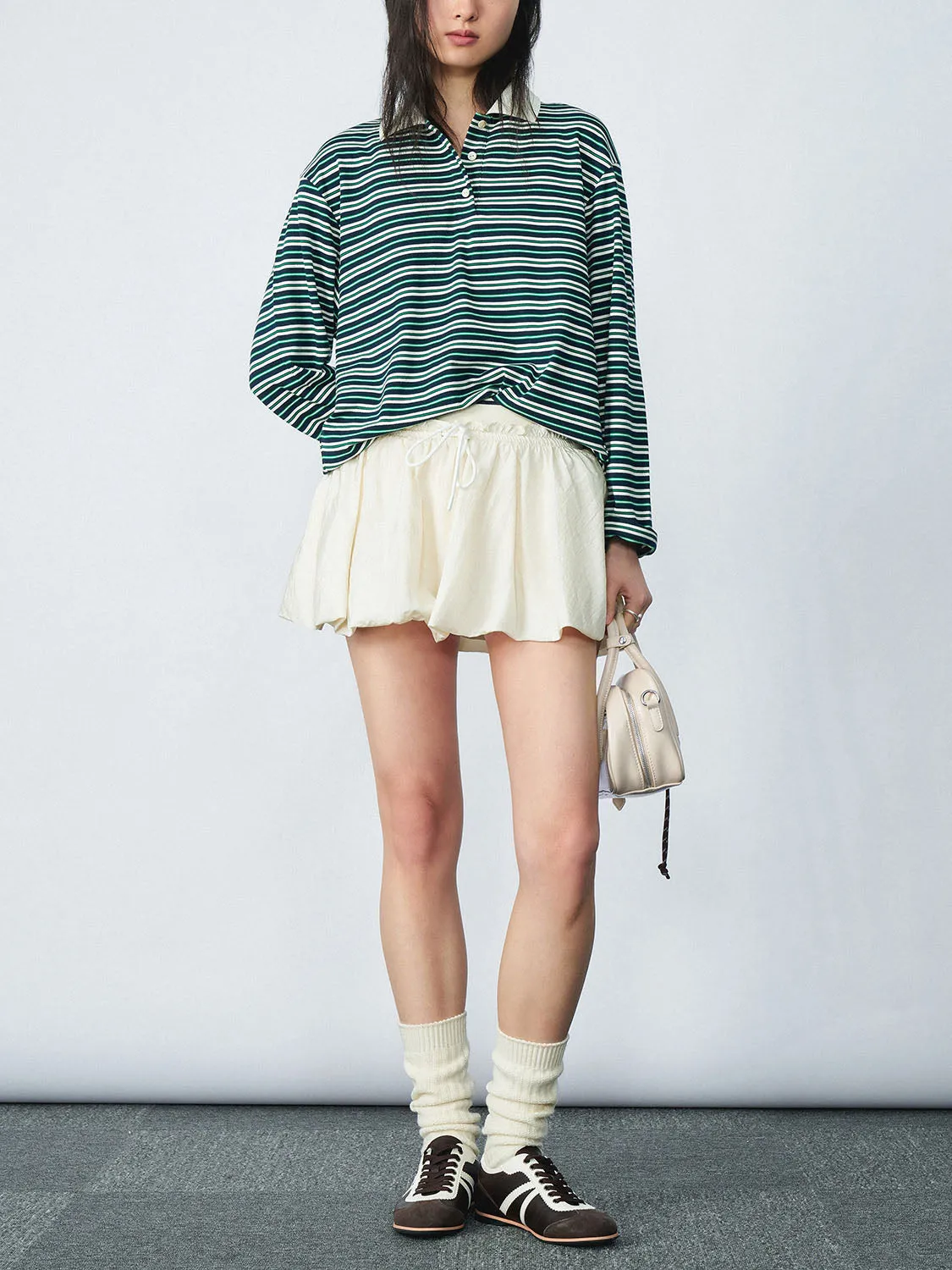 Striped Loose T-Shirts sold by Urban Revivo product image thumbnail 4