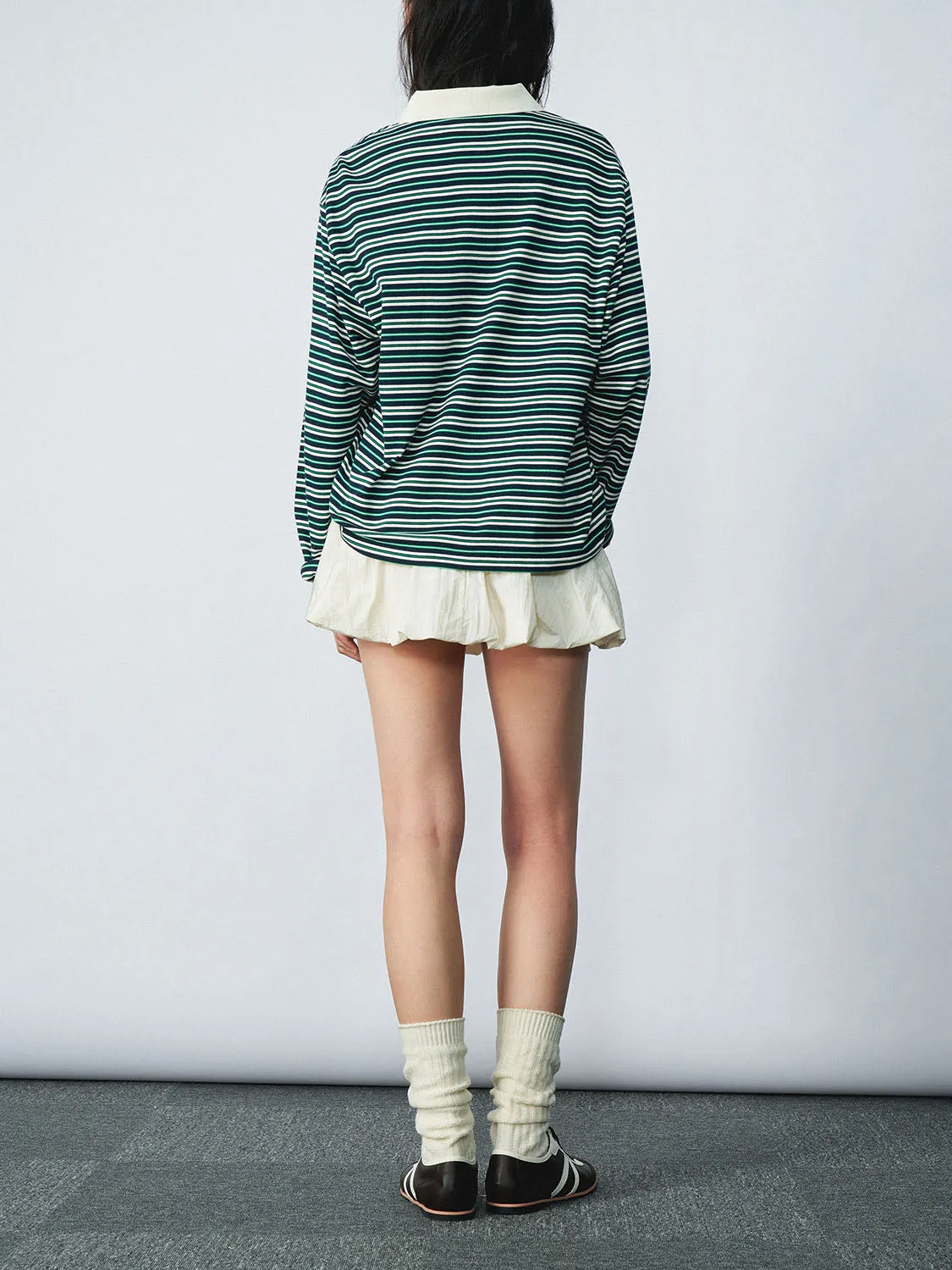 Striped Loose T-Shirts sold by Urban Revivo product image thumbnail 2