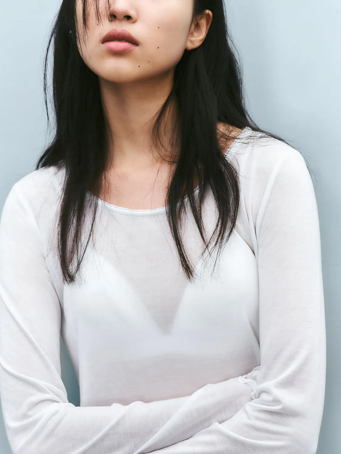 Sheer Skinny T-Shirts sold by Urban Revivo product image thumbnail 5