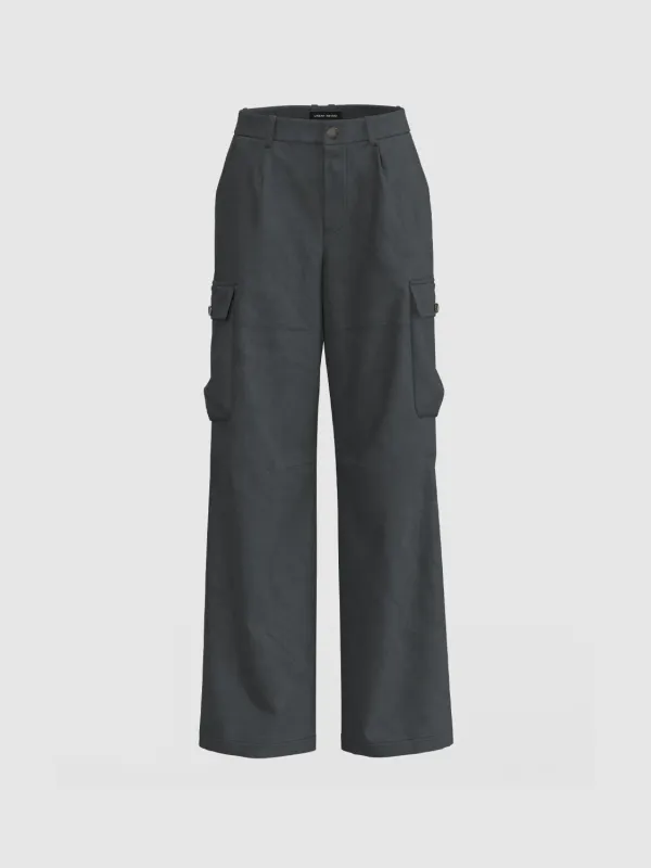 Flap Pocket Cargo Trousers sold by Urban Revivo