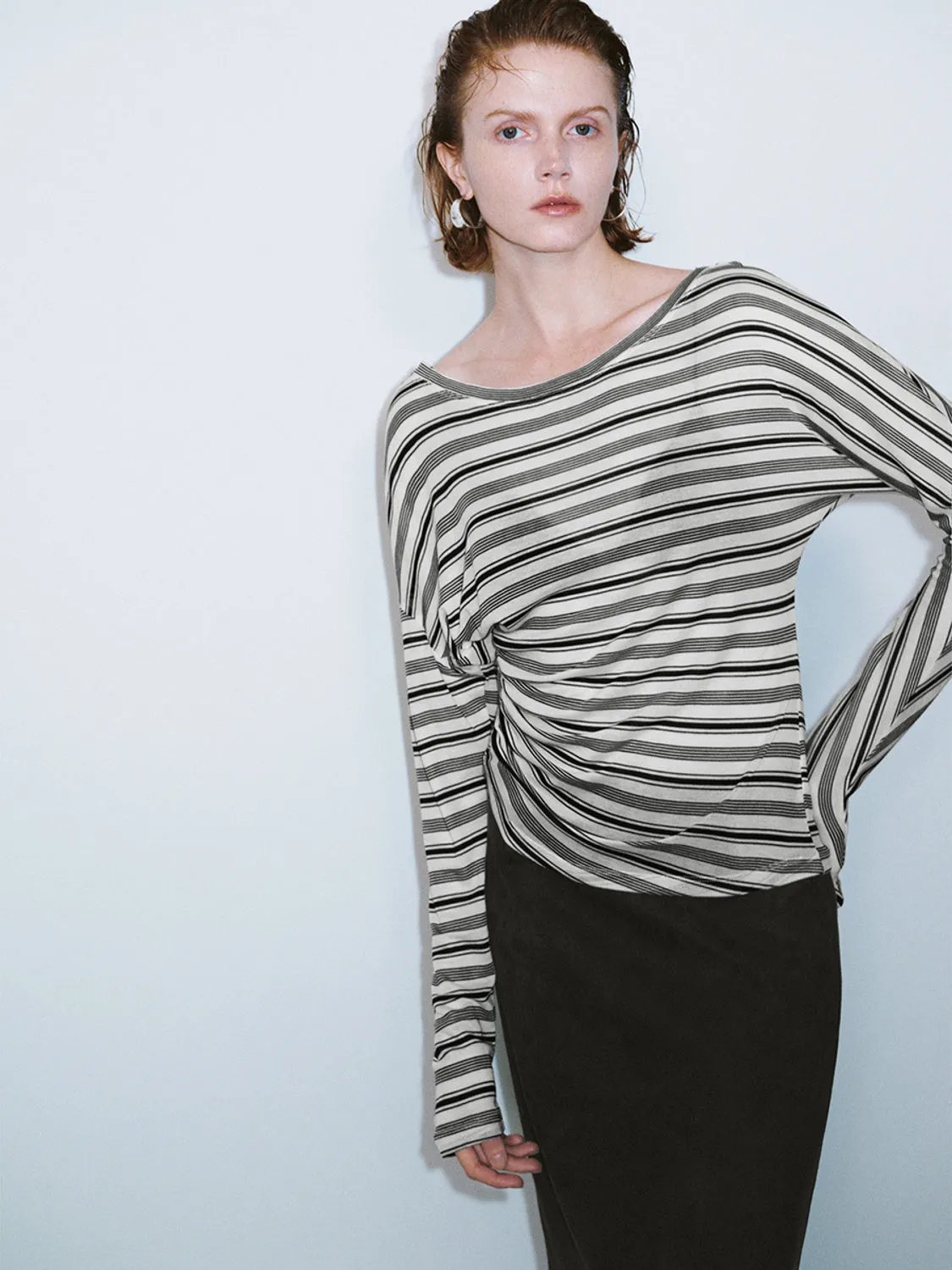 Striped Regular T-Shirts sold by Urban Revivo product image thumbnail 3