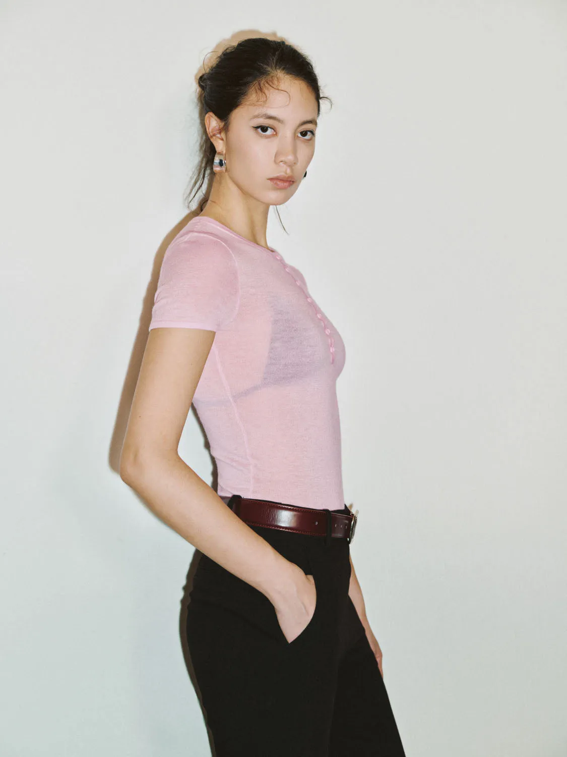 Skinny Knitted T-Shirts sold by Urban Revivo product image thumbnail 2